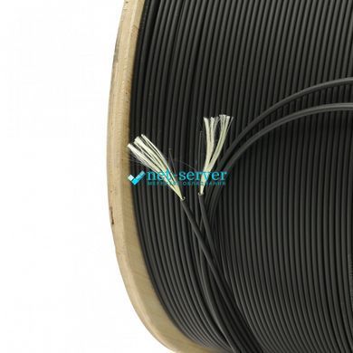 Photo of OM3 Fiber Optic Cable for Patch Cords, 2 Fibers, 50/125 &micro;m, LSZH, 2.9 mm, Black, J-V(ZN)H-2OM3-BK &ndash; buy online with delivery across Ukraine at Net-server