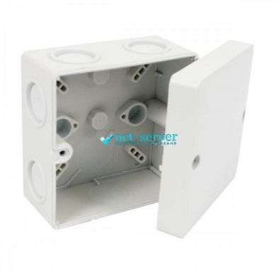 Distribution box with anti-vandal cover 81x81x54 mm membrane inputs, PVC, gray, KOPOS KSK 80_KA