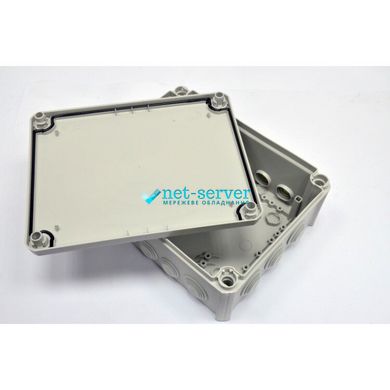 Outdoor plastic distribution box 240x190x95, 9xM25/7xM32, without terminals 2007109T250