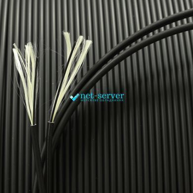 Photo of OM3 Fiber Optic Cable for Patch Cords, 2 Fibers, 50/125 &micro;m, LSZH, 2.9 mm, Black, J-V(ZN)H-2OM3-BK &ndash; buy online with delivery across Ukraine at Net-server