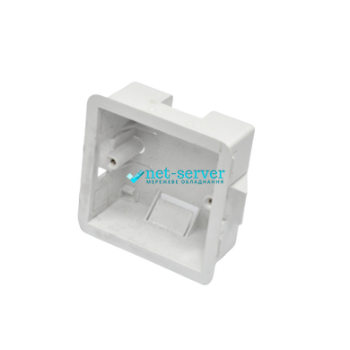 Internal socket 1G in drywall, glab. 35 mm, MK QFB1