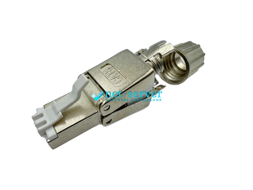 Network connector RJ45, STP, cat.8, reusable, tool-free