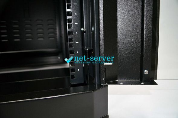 Шкаф серверный напольный 19", 45U, 610х1055мм (Ш*Г), разборной, черный, UA-MGSE45610MB