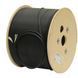 OM3 Fiber Optic Cable for Patch Cords, 2 Fibers, 50/125 &micro;m, LSZH, 2.9 mm, Black, J-V(ZN)H-2OM3-BK