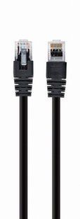 Фото Патч-корд мережевий UTP Cat 5e Cablexpert PP12-1M/BK, 1 м, чорний, RJ45-RJ45, литий, 50u &ndash; купити з доставкою по Україні в інтернет-магазині Net-server