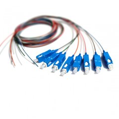 Set of colored pigtails SC/UPC, SM, 1.5m, 8 fibers PG-1.5SC(SM)(FW)E-K8