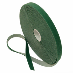 Hook and loop tape, 12 mm x 10 m, green, EPNew GT-1210-GN
