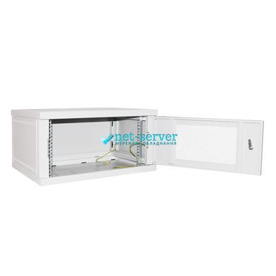 Photo of Server cabinet IP 19" 6U 600x450 collapsible, perforated, gray &ndash; buy online with delivery across Ukraine at Net-server