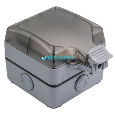 Photo of Outdoor IP66 protected socket for RJ45/Keystone - Wall-mounted housing KD-WP6039OTD moisture-resistant &ndash; buy online with delivery across Ukraine at Net-server