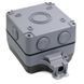 Outdoor IP66 protected socket for RJ45/Keystone - Wall-mounted housing KD-WP6039OTD moisture-resistant