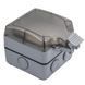 Outdoor IP66 protected socket for RJ45/Keystone - Wall-mounted housing KD-WP6039OTD moisture-resistant