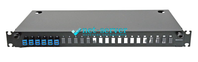 Патч-панель 48 портов, 6 LC-Duplex адаптера, SM(OS2), 1U, выдвижная LAN1-12AE-PGTL-B