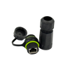 Герметичний водонепроникний роз'єм IP68, RJ45-RJ45, STP, cat.5e/cat.6/cat.6A з кришкою WPKRJ45-002B