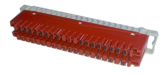 Opening strip for 10 pairs, profile fastening, numbering from 1 to 0 KR-PTSM10