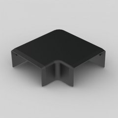 Flat corner for LHD 40x20 black Kopos 8633_FB