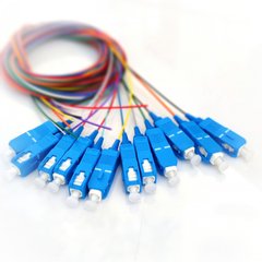 Set of colored pigtails SC/UPC, SM, 1.5m, 12 fibers PG-1.5SC(SM)(FW)E-K12