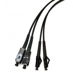 Photo of Optical patch cord SC/UPC-LC/UPC, SM, 5m, Duplex, black &ndash; buy online with delivery across Ukraine at Net-server