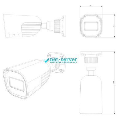 Photo of IP-camera 4 MP Provision-ISR BMH-340SRN-MVF (2.8-12 mm) with video analytics for video surveillance &ndash; buy online with delivery across Ukraine at Net-server
