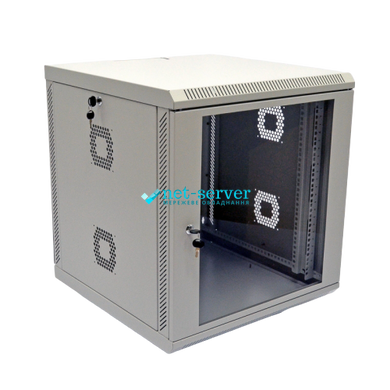 Photo of Wall-mounted server cabinet 19", 18U, 907x600x600mm (H*W*D), knockdown, gray, UA-MGSWA186G &ndash; buy online with delivery across Ukraine at Net-server