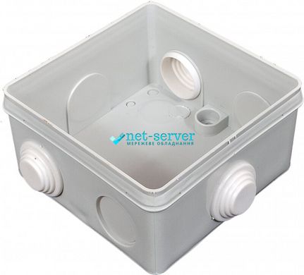 Outdoor plastic distribution box 90x90, 6 inputs, without terminals KP-900
