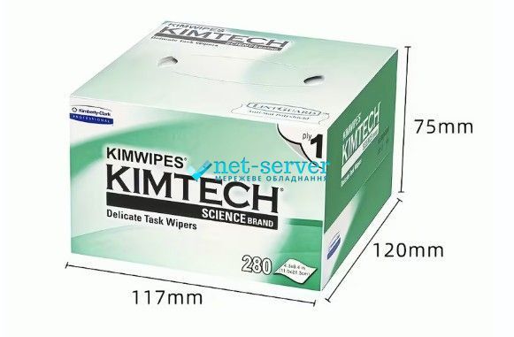 Photo of Dry lint-free servers for fiber optics, lenses and eyepieces, 280 pcs/pack FOC-DW-280 &ndash; buy online with delivery across Ukraine at Net-server