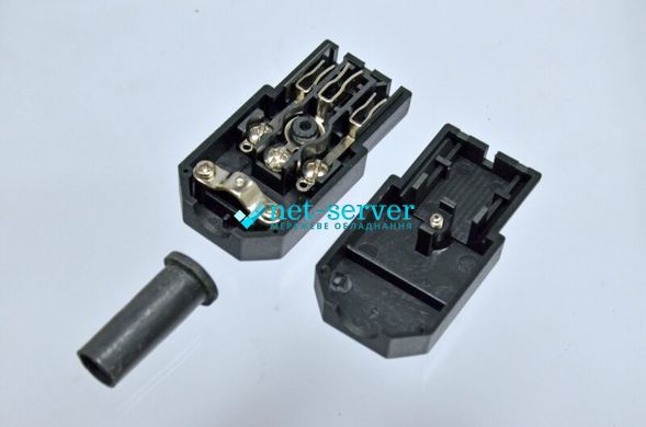 Detachable plug connector, C13, 10A, Kingda KD-C13