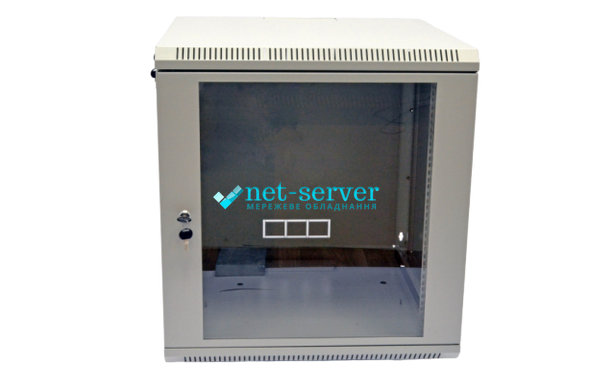 Photo of Wall-mounted server cabinet 19", 18U, 907x600x600mm (H*W*D), knockdown, gray, UA-MGSWA186G &ndash; buy online with delivery across Ukraine at Net-server