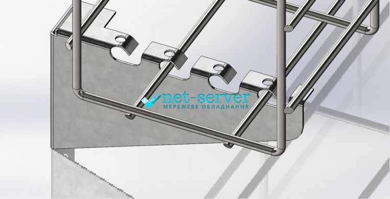 Wall bracket for mesh tray 100 mm, quick mount, 1.5 mm, galvanized CMS-CWB100E1.5Z