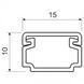 Cable channel 15x10x2000, white, Kopos LH 15x10_HD