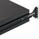 Sliding drawer for documents 19" with lock, 2U 450 mm depth, black, UA-SHF2U45B