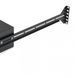 Sliding drawer for documents 19" with lock, 2U 450 mm depth, black, UA-SHF2U45B