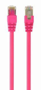 Photo of Cablexpert FTP Cat.6 patch cord, 3 m, molded, shielded RJ-45 8P8C network cable, 50u" connectors with lock, pink, PP6-3M/RO &ndash; buy online with delivery across Ukraine at Net-server