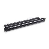 Photo of RJ-45 network patch panel, 19", 24 ports, 1U, cat.5e, UTP, Hypernet PP-UTP24-WMR &ndash; buy online with delivery across Ukraine at Net-server