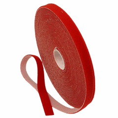 Hook and loop tape, 12 mm x 10 m, red, EPNew GTM-1210RDZ