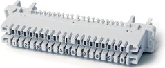 Disconnectable block with contacts, numbering from 0 to 9 LSA-PLUS/PROFIL 2/10, 6089 1 121-06