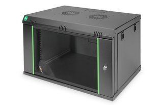 Photo of Server wall cabinet 19", 7U, 416x600x450mm (H*W*D), collapsible, black, Digitus DN-1907-U-EC-SW &ndash; buy online with delivery across Ukraine at Net-server