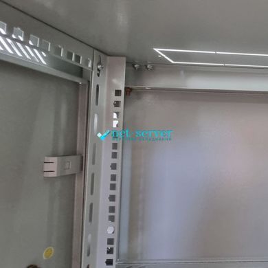 Фото Шафа серверна настінна 19", 15U, 885х600х600мм (В*Ш*Г), розбірна, сірий RAL 7035 DE-15U-600-600-G &ndash; купити з доставкою по Україні в інтернет-магазині Net-server