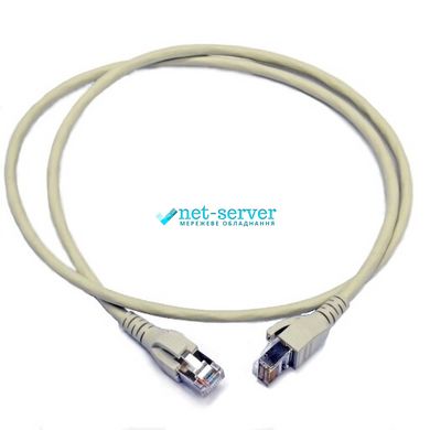 Patch cord 0.5m, SF/UTP, cat.5e, RJ45, copper, gray, LSZH, Corning CCADGF-D1002-A005-C0