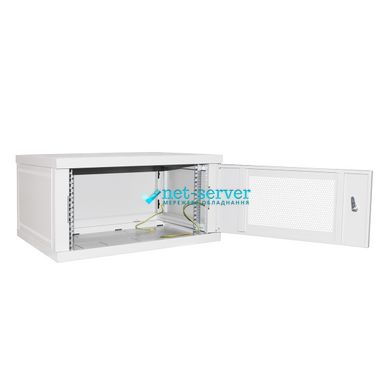 Server cabinet 6U 600x600 collapsible, perforated, gray