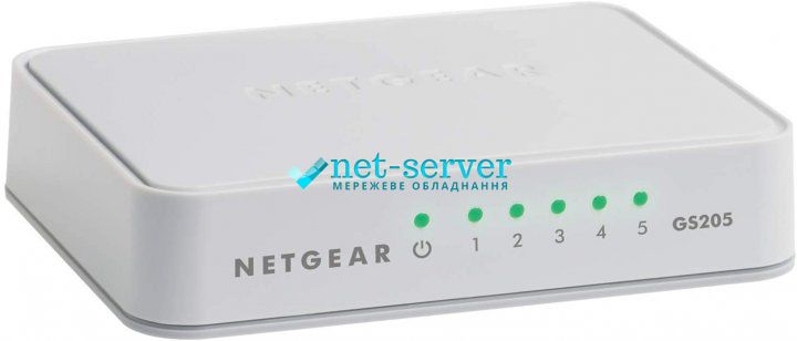 Коммутатор NETGEAR GS205 5xGE, неуправляемый