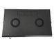 Wall cabinet 19", 4U, W600xD350xH284, collapsible, economy, glass, black ES-E435B