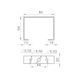 Clamp with swivel frame 100x60 gray.