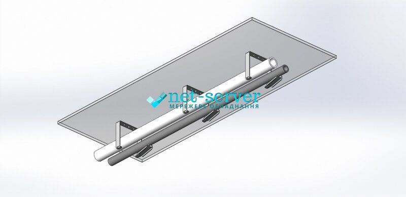 Photo of Clamp with swivel frame 100x60 gray. &ndash; buy online with delivery across Ukraine at Net-server