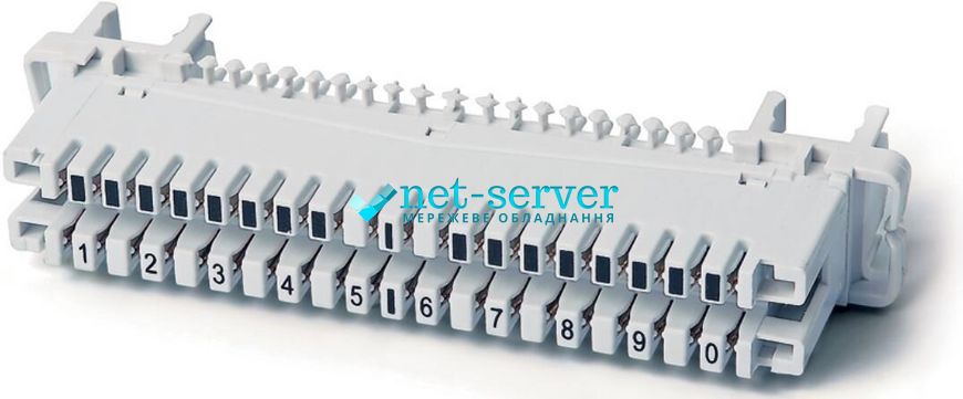 Disconnectable block with contacts, numbering from 0 to 9 LSA-PLUS/PROFIL 2/10, 6089 1 121-06