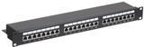 Photo of Network patch panel 19", 24 ports, 1U, cat.5e, FTP, Hypernet PP-KFSTP24 &ndash; buy online with delivery across Ukraine at Net-server