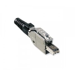 Network connector RJ45, FutureCom S1200 cat.7A, 2 pairs, for solid core AWG 24-22 silver Corning CAXFSS-00100-C002