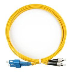 Optical patch cord SC/UPC-FC/UPC, SM, 1.5m, Duplex UPC-1.5SCFC(SM)D(FW)