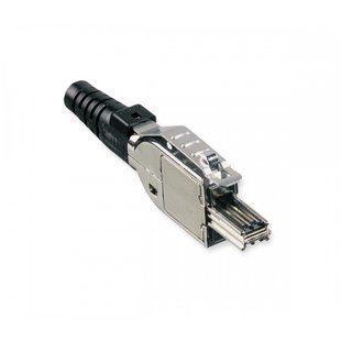 Фото Конектор мережевий RJ45, FutureCom S1200 cat.7A, 2 пари, під моножилу AWG 24-22 сріблястий Corning CAXFSS-00100-C002 &ndash; купити з доставкою по Україні в інтернет-магазині Net-server