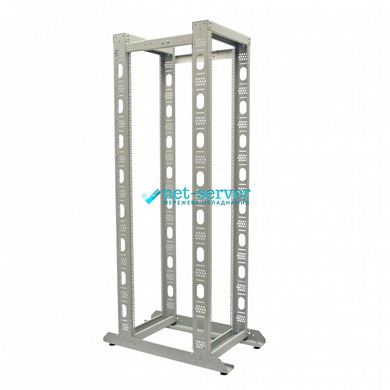 Two-post rack 19", 45U, 2170x540x810 (H*W*D) without feet, gray, CMS UA-OF45-D-GR