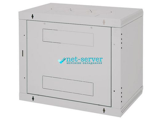 Wall-mounted server rack 19" single-section 15U, 770x600x395mm (H*W*D) assembled, gray, Triton